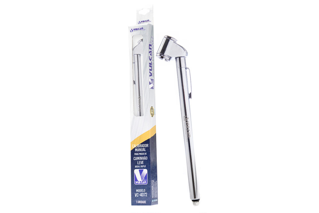 CALIBRADOR VULCANBOR MANUAL BOCAL DUPLO PARA PNEU DE CAMINHAOLEVES DE A LIBRAS