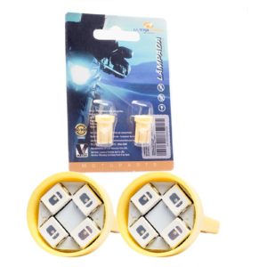 LAMPADA ULTRAVISION LED AMBAR LUZ DE PISCA ESMAGADA